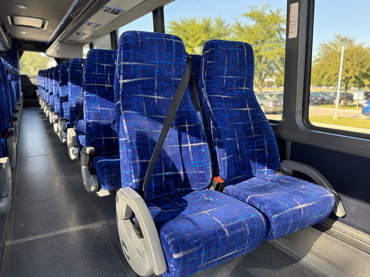 hayward charter bus inside