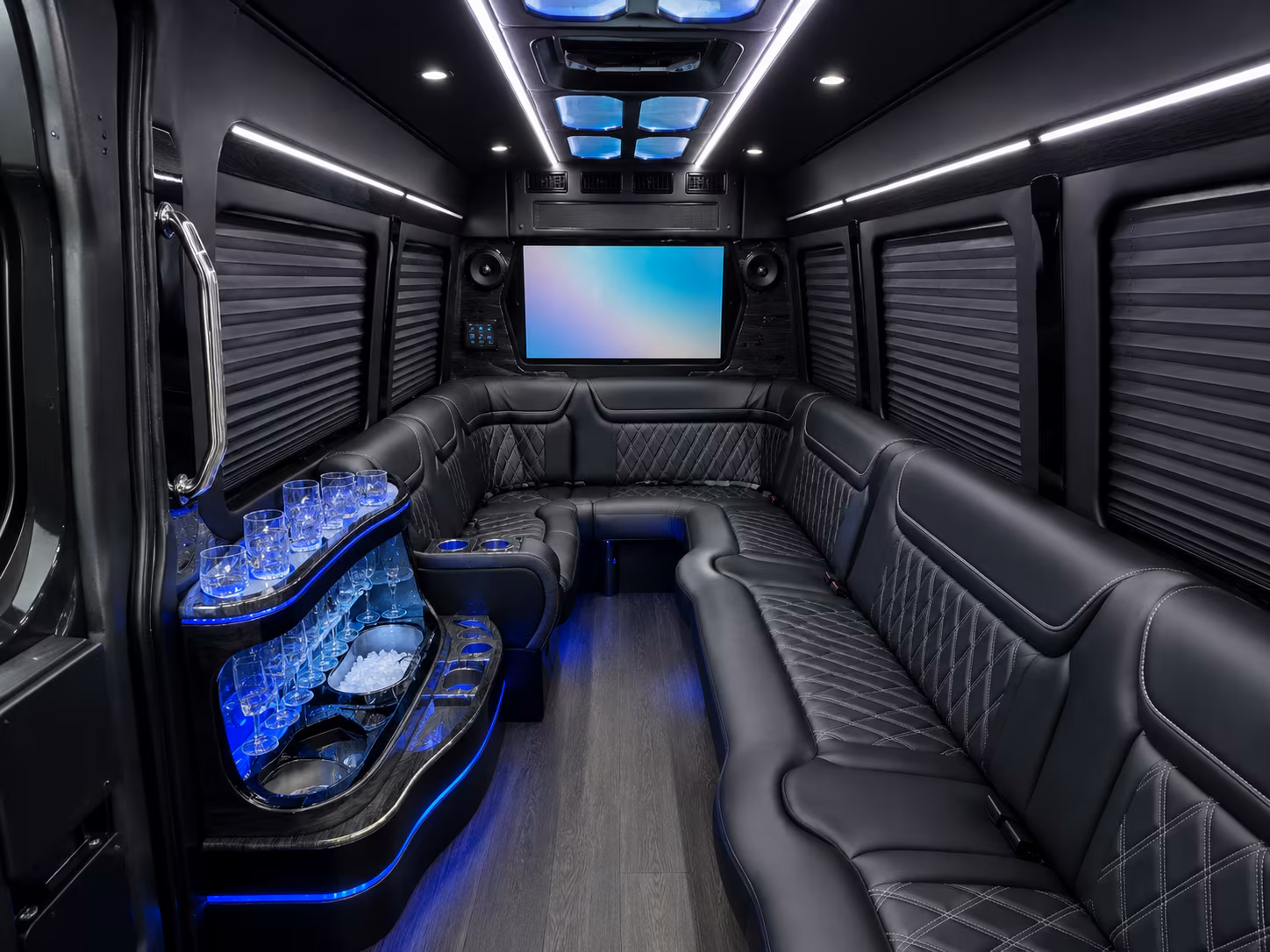 hayward corporate event transportation onboard seating